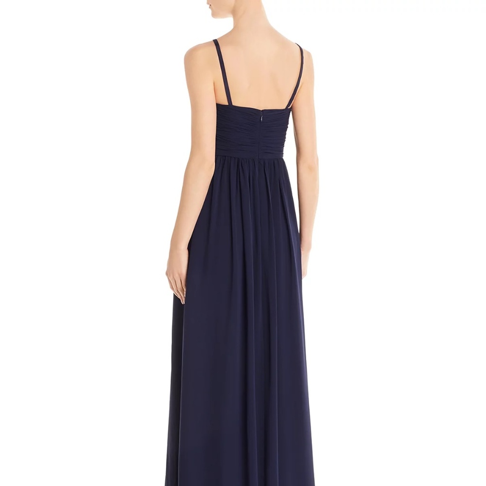 Eliza J shirred goddess gown in navy size 14w. - Picture 4 of 6
